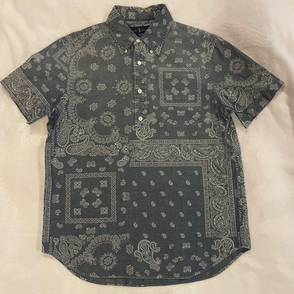 Ralph Lauren paisley pull over size medium